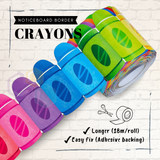 Crayons Noticeboard Border