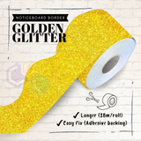 Golden Glitter Noticeboard Border