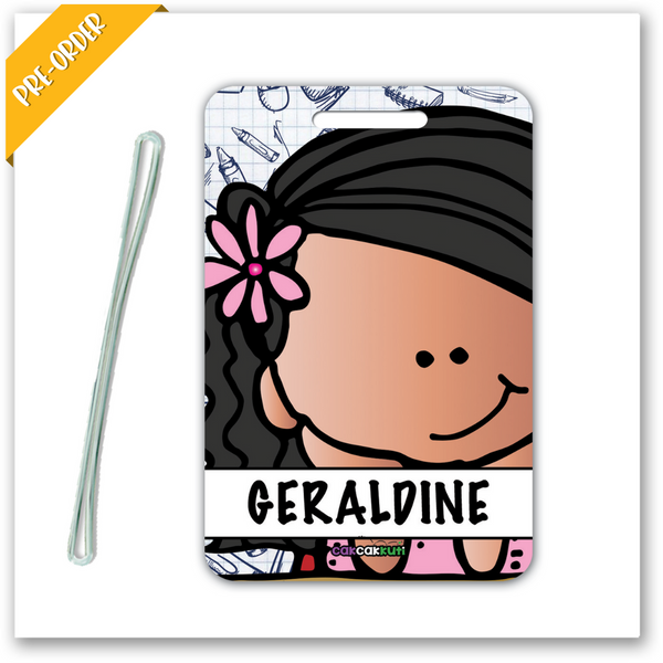 L2028 - Girl (Personalised Bag Tag)