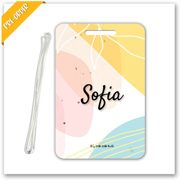 L2042 - Abstract (Personalised Bag Tag)