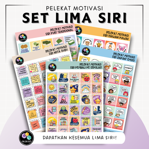 Set 5 Siri Pelekat Motivasi