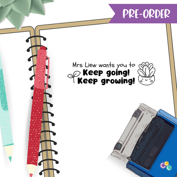 SP041 - Keep Growing Customised Stamp (Pre-order)