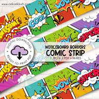 Noticeboard Borders - Comic Strip (Digital Download)