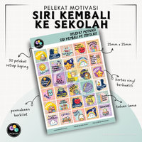 Siri Kembali Ke Sekolah Pelekat Motivasi