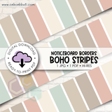 Noticeboard Borders - Boho Stripes (Digital Download)