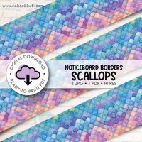 Noticeboard Borders - Scallops (Digital Download)