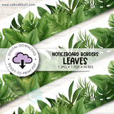 Noticeboard Borders - Leaves (Digital Download)