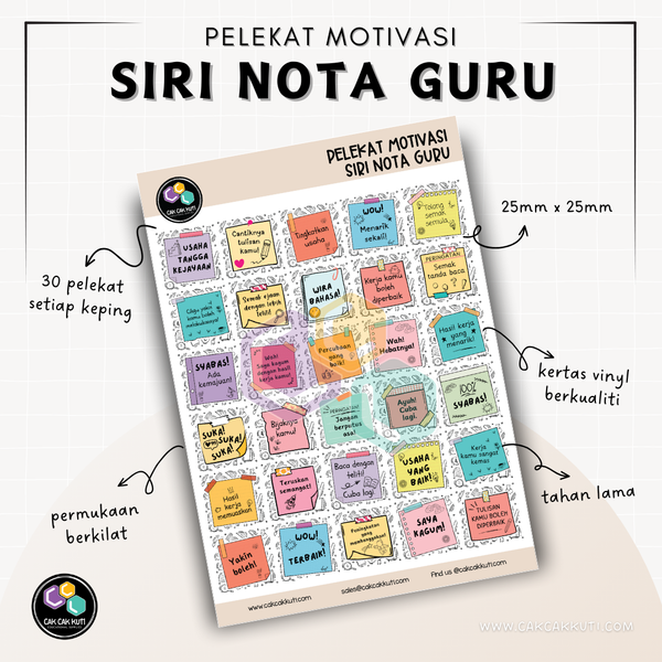 Siri Nota Guru Pelekat Motivasi