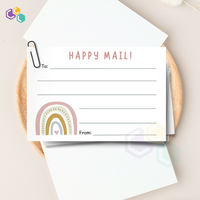 'Happy Mail' Note Cards (10 pcs)