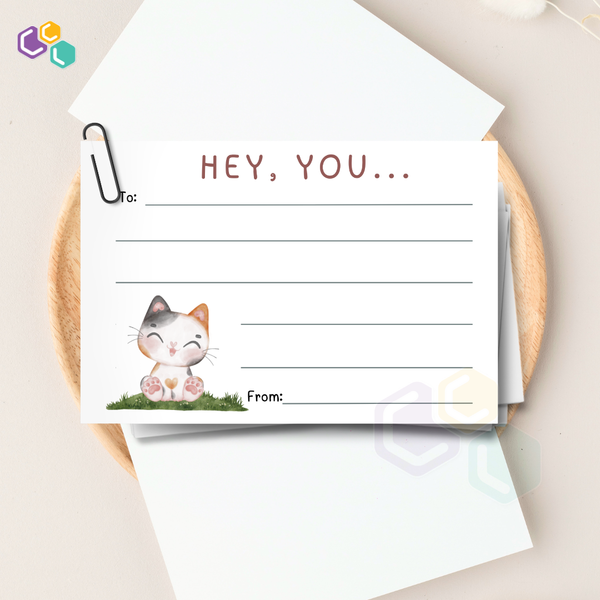 'Hey, You' Note Cards (10 pcs)