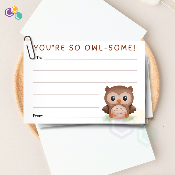 'You're So Owl-some' Note Cards (10 pcs)