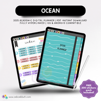 2025 Digital Academic Planner (OCEAN)