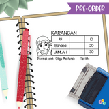 SP019 - Hijabi Customised Essay Stamp (Pre-order)